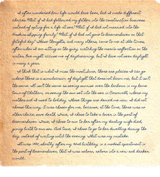 A page from Nathaniel's Journal